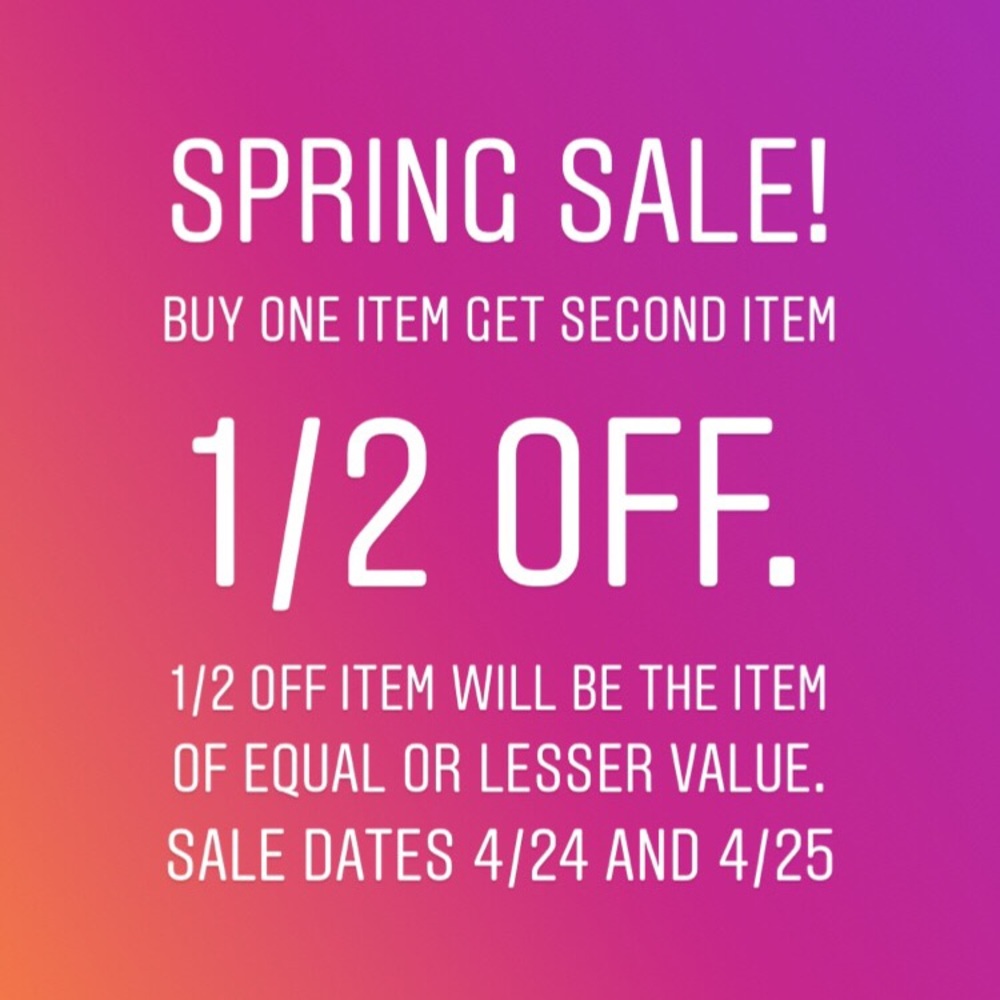 Spring Sale!